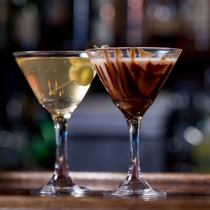 Dirty Martini martini at Duvic's