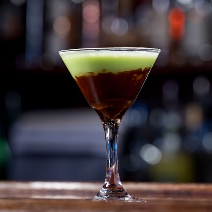 Mint Chocolate Martini martini at Duvic's